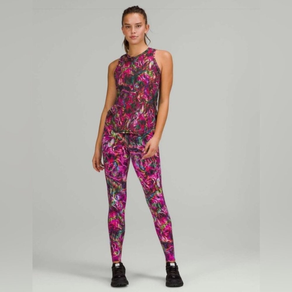 Lululemon Base Pace High-Rise Tight 30Hyper Flow Pink Multi Size 8